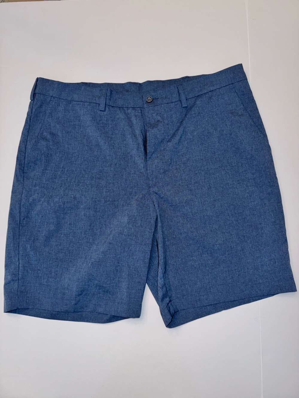 PGA Tour Men’s Blue Golf Shorts Size 38 9” Inseam Performance Flat Front
